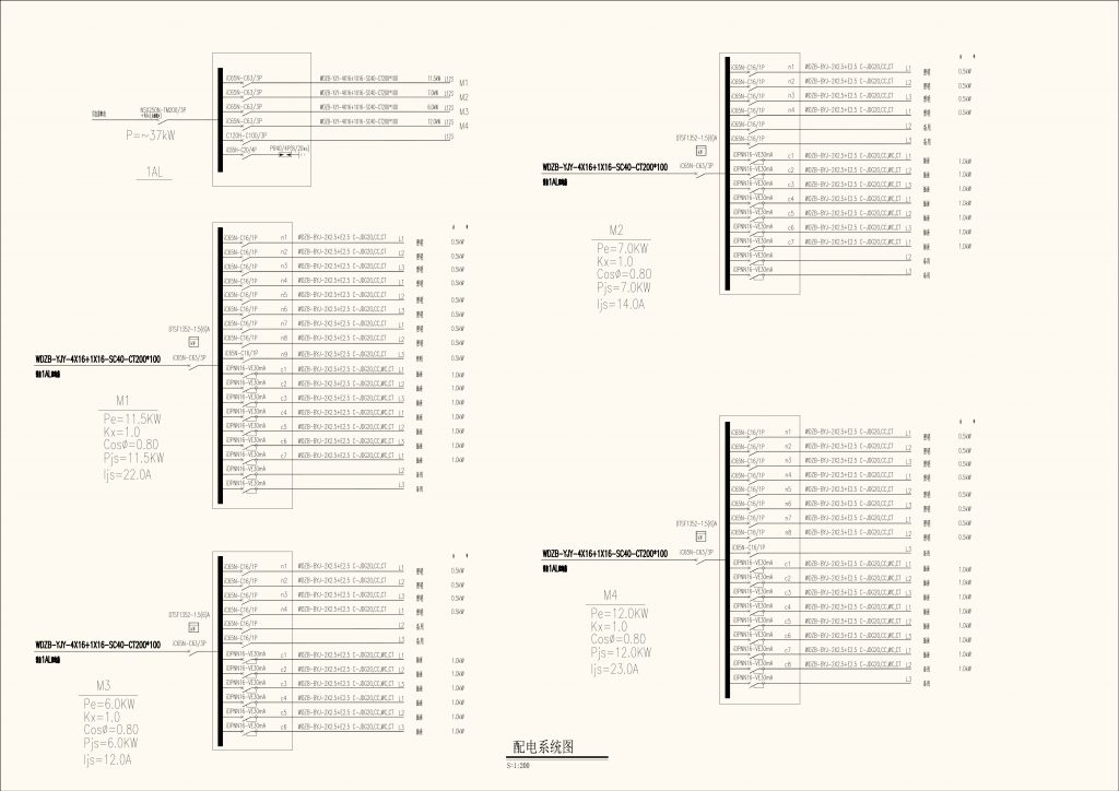商场装修设计/施工 电气配电系统图机电规划设计
